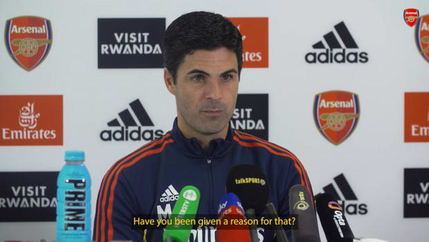 Arteta on Gabriel Jesus missing out on a Brazil call up